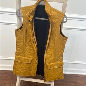 Barbour Mustard Quilted Vest